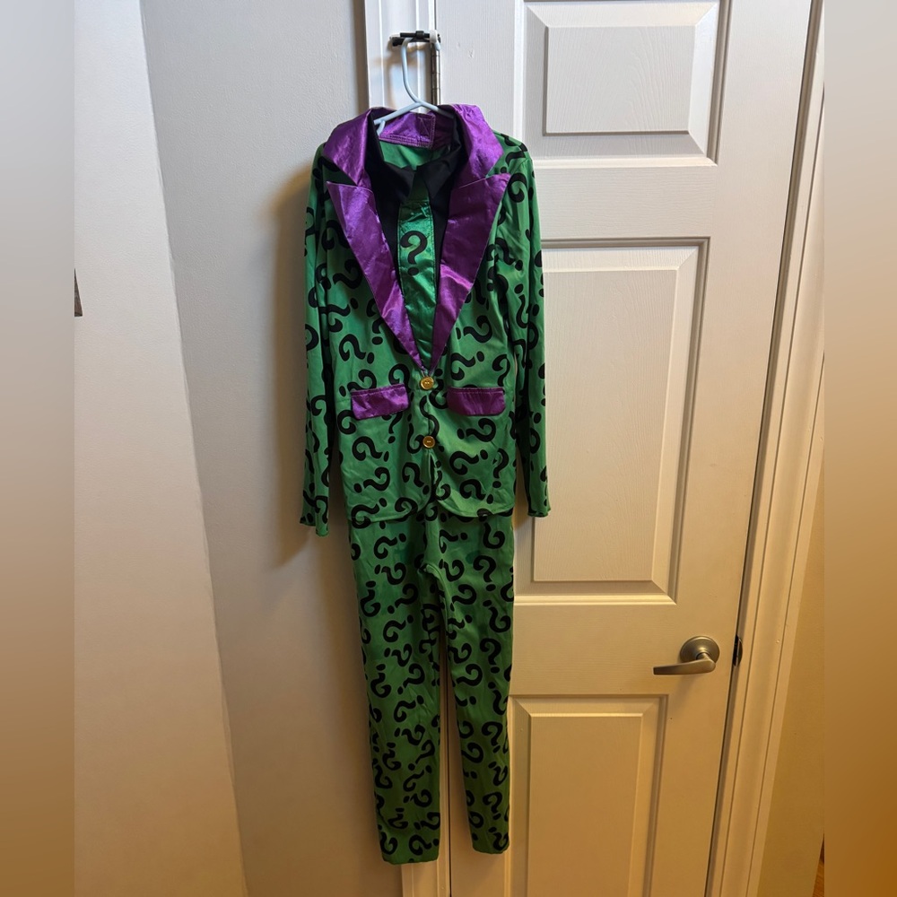 DC Riddler Green and Black Costume Child Medium
